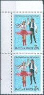 C5836 Hungary Art Dance Culture Ensemble Costume Pair MNH RARE - Danse