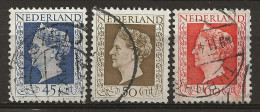 PAYS-BAS: Obl., N° YT 488 à 490, Série, TB - Used Stamps