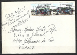 THAÏLANDE. N°1743 De 1997 Sur Enveloppe Ayant Circulé. Cyclo-pousse. - Sonstige (Land)