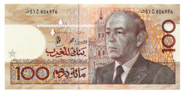 (Billets). Maroc. Morocco. 100 Dirhams 1407 1987 (4). N°51 804974. P 65d. Sign. UNC - Marocco