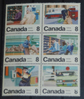 CANADA 1974, Transport, Post, Mi #560-5, MNH** - Post