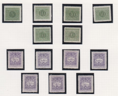 Tsjechoslovakije Michel-cat. Porto 79A/91A ** - Postage Due