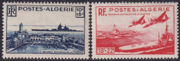 Algeria 1949 Sc B55-6 Algérie Yt 273-4 Set MLH* - Unused Stamps