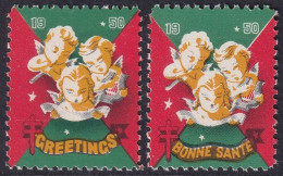 Canada 1950  Christmas Seal Set MNH** - Vignettes Locales Et Privées