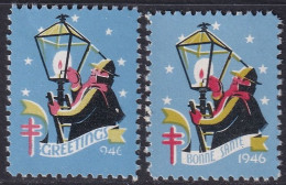 Canada 1946  Christmas Seal Set MNH** - Vignettes Locales Et Privées