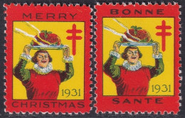 Canada 1931  Christmas Seal Set MNH** - Viñetas Locales Y Privadas