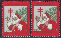 Canada 1930  Christmas Seal Set MNH** - Viñetas Locales Y Privadas