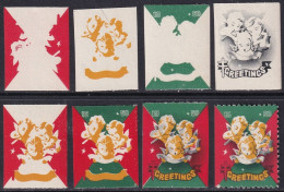 Canada 1950  Christmas Seal Progressive Colour Proof Set MNG(*) - Viñetas Locales Y Privadas