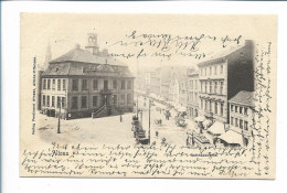 S3136/ Hamburg Altona Rathausmarkt Straßenbahn AK 1902 - Altona