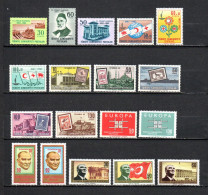 Turquía  1963  .-   Y&T  Nº   1661/1663-1664/1666-1667/1671-1672/1673-1674/1675-1676/1678   ** - Unused Stamps