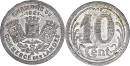 FRANCE - CHAMBRE DE COMMERCE DES LANDES - 1921 - 10 Cent. - Aluminium - SUP - 18-408 - 10 Centimes