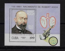 CUBA 1993. HB ROBERT KOCH. MNH. EDIFIL 3828 - Unused Stamps