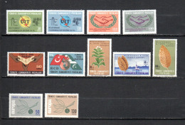 Turquía  1965  .-   Y&T  Nº   1732/1733-1734/1735-1736/1737-1738/1740-1741/1742   ** - Unused Stamps