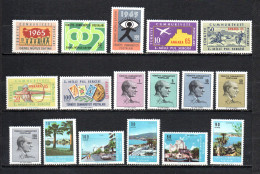 Turquía  1965-66  .-   Y&T  Nº   1743/1745-1746/1749-1750/1754-1778/1782   ** - Unused Stamps