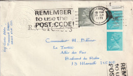 Grande-Bretagne - LETTRE Par R.S. CYCLOPS De Teesside Le 19/07/1971 Pour Marseille - Storia Postale