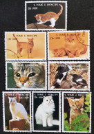 Sao Tome Et Principe 1995  Cats  Stampworld N° 1596 à 1604 Sauf Le 1600 - São Tomé Und Príncipe