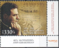 Armenia 2014 "Centennial Of The Armenian Genocide" John Kirakossian 1v Quality:100% - Armenien