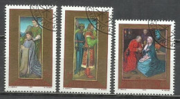 8525C-SERIE COMPLETA LIECHTENSTEIN 1989 Nº 919/921 ARTE PINTURA - Gebraucht