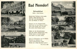 73559635 Bad Nenndorf Schwefellied Kurhaus Sonnengarten Badehaus Schloesschen Ku - Bad Nenndorf