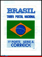 Ref. BR-2407 BRAZIL 1993 - NATIONAL FLAG, MI# 2522,SELF-ADHESIVE MNH, FLAGS 1V Sc# 2407 - Unused Stamps