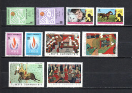 Turquía  1967-68  .-   Y&T  Nº   1849/1850-1851/1852-1853/1854-1855/1858   ** - Unused Stamps
