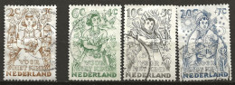 PAYS-BAS: Obl., N° YT 530 + 532 à 534, TB - Used Stamps