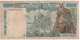 SENEGAL  5'000 Francs  ( West African States   P713Kd   1995     "Smelting Plant,+ Women In Colourfull Dresses" ) - Sénégal