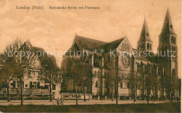 73559208 Landau Pfalz Kirche Mit Pfarrhaus Landau Pfalz - Landau