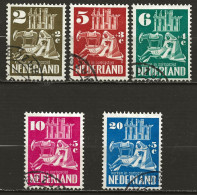 PAYS-BAS: Obl., N° YT 542 à 546, Série, TB - Used Stamps