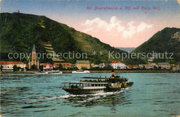 73559022 St Goarshausen Rhein Mit Burg Katz St Goarshausen - Loreley