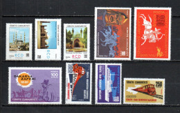 Turquía  1971  .-   Y&T  Nº   2001/2003-2004/2005-2006-2007/2009   ** - Unused Stamps