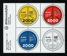 2000 Millennium  Michel AX BL4 Stamp Number AX 161 Yvert Et Tellier AX 164-167 Stanley Gibbons AX MS171 Xx MNH - Aland