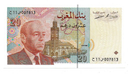 (Billets). Maroc. Morocco. 20 Dirhams 1416 1996 (4). N°11 007813. P 67?. Sign. UNC - Marruecos