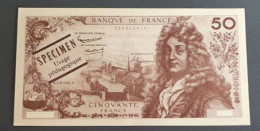 Billet Scolaire D'école (50Fr) Specimen à Usage Pédagogique - Années 60 - School Bank Note - Fictifs & Spécimens