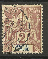 GRANDE COMORE N° 2 CACHET DZAOUZI / Used - Gebruikt