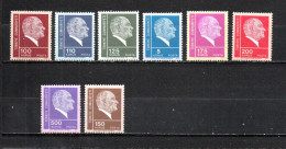 Turquía  1972  .-   Y&T  Nº   2040/2047   ** - Unused Stamps
