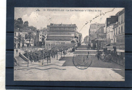 Skikda - (philippeville) - La Rue Nationale Et L'hotel De Foy. - Skikda (Philippeville)