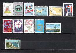 Turquía  1973  .-   Y&T  Nº   2064-2065-2066-2067/2068-2069/2070-2071/2073-2074/2075   ** - Unused Stamps