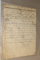 ANCIEN DOC - CHARBONNAGES DU LEVANT ET DES PRODUITS DU FLENU CUESMES ( MONS ) - LETTRE A L'INGENIEUR DE L'HERIBUS - 1962 - 1950 - ...