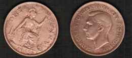 GREAT BRITAIN    1 PENNY 1940 (KM # 845) #7763 - D. 1 Penny