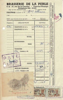 Brasserie De La Perle - Facture Du 07/06/1957 à Brasserie Alliance - - Invoices