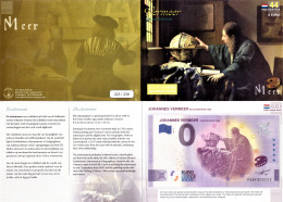 0-Euro PEBF 2021-6 JOHANNES VERMEER - DE ASTRONOOM 1668 First Issue Pack No. Nur Bis #250 ! - Private Proofs / Unofficial