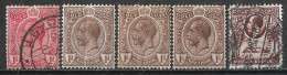 1913-1928 GOLD COAST SET OF 2 USED + 3 MNH STAMPS (Michel # 63a.76.89) CV €2.90 - Goldküste (...-1957)