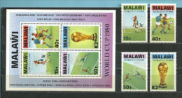 World Cup 1990. Italie.  Un BF + 4 T-p Neufs ** Du Malawi.  Côte 25,00 € - 1990 – Italie