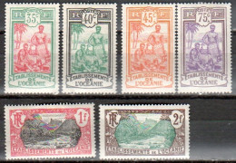 Etablissements Français D’ OCEANIE  30-31-32-34-35-36  * MH – (1913-15) - Unused Stamps