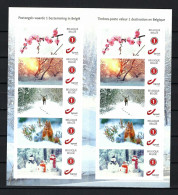 België Duostamp Happy Winter MNH ** POSTFRIS ZONDER SCHARNIER SUPERBE - Postfris