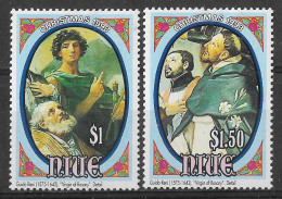 1993 NIUE SET OF 2 MLH STAMPS (Michel # 838,839) CV €7.00 - Niue