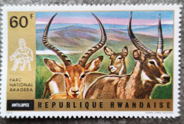 Ruanda Rwanda 1972 Kagera Park Wildtiere Mi 487/96** Nur 1v Im Angebot - Neufs