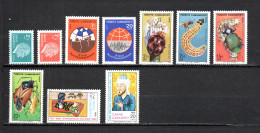 Turquía  1980  .-   Y&T  Nº   2287/2288-2289/2290-2298/2301-2307/2308   **   (a) - Unused Stamps