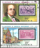 572 Liberia Independence USA Benjamin Franklin (LBA-124) - Unabhängigkeit USA